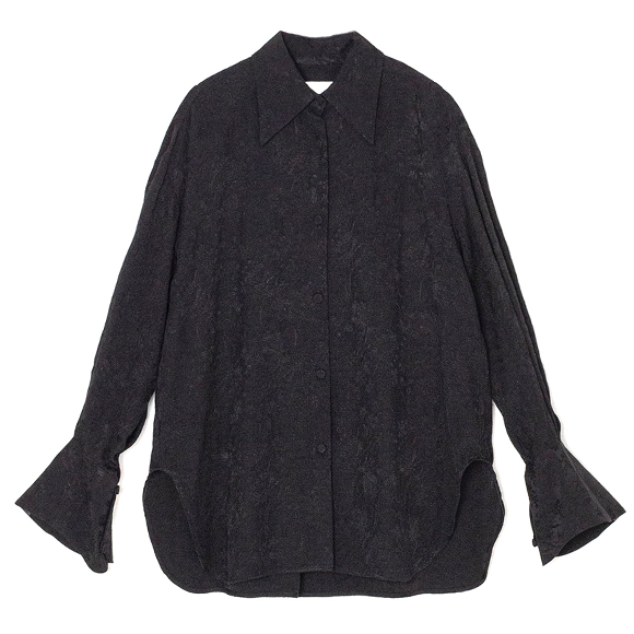 サイズ1 mame Floral Pattern Jacquard Shirt Floral Jacquard Shirt-フローラルジャカードシャツ-Mame