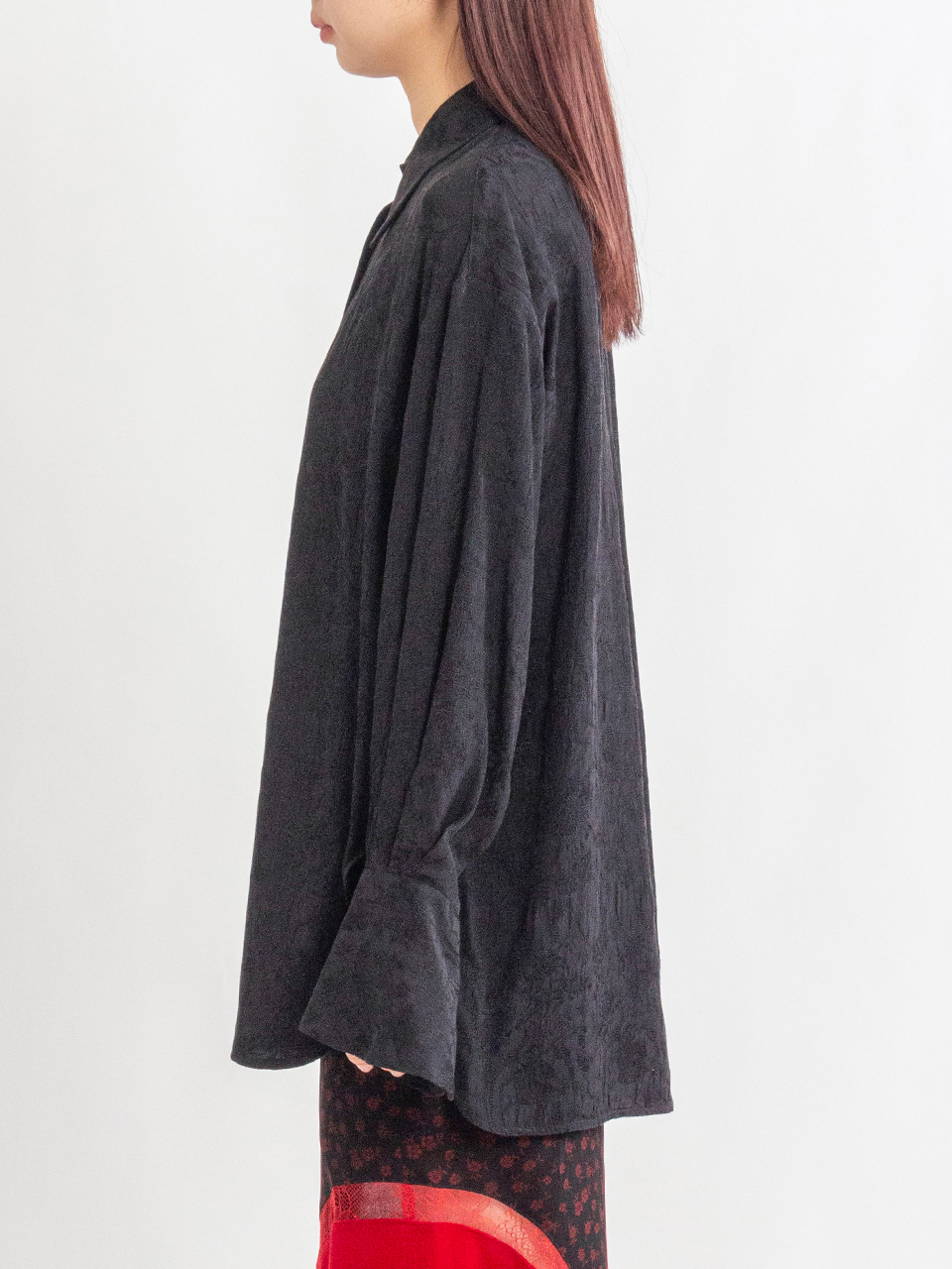 Floral Jacquard Shirt-フローラルジャカードシャツ-Mame Kurogouchi