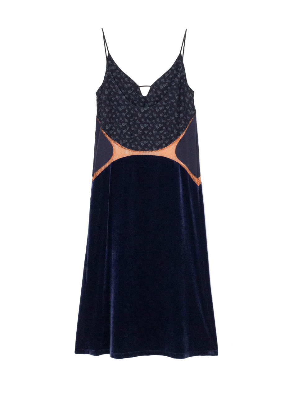 み*や様 マメ クロゴウチ Floral Jacquard キャミソールドレス Cupro Triacetate Floral Jacquard Camisole Dress-キュプロ