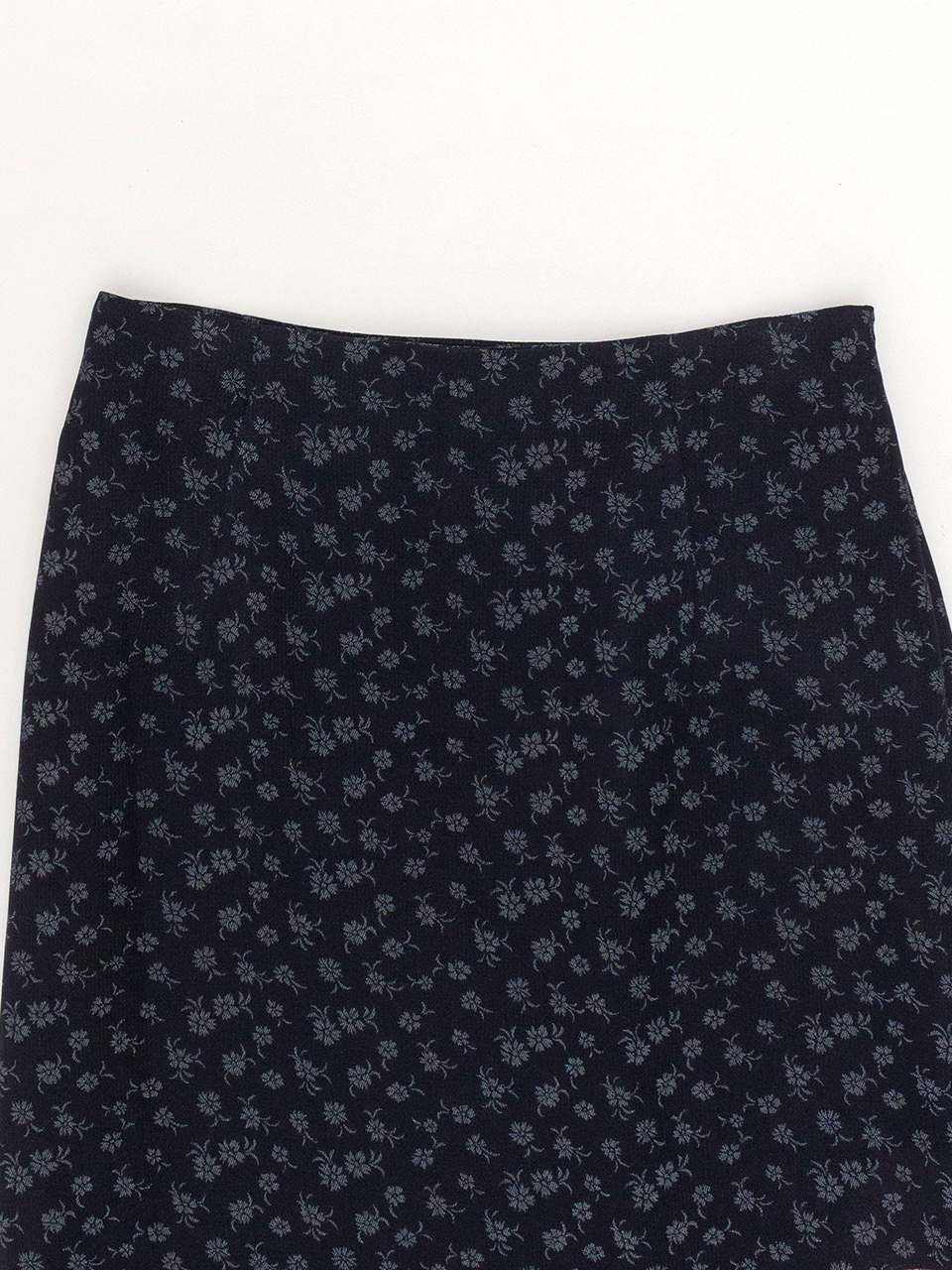 Cupro Triacetate Floral Jacquard Skirt-キュプラ