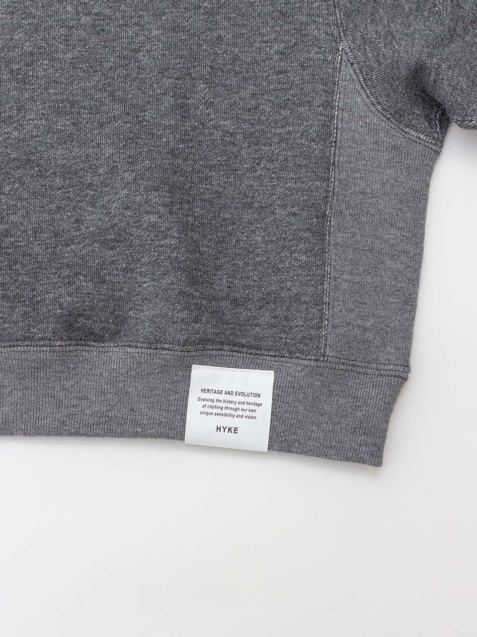 HYKE グレー クロップドスウェット サイズ1 CROPPED SWEAT SHIRT-クロップドスウェットシャツ-HYKE（ハイク