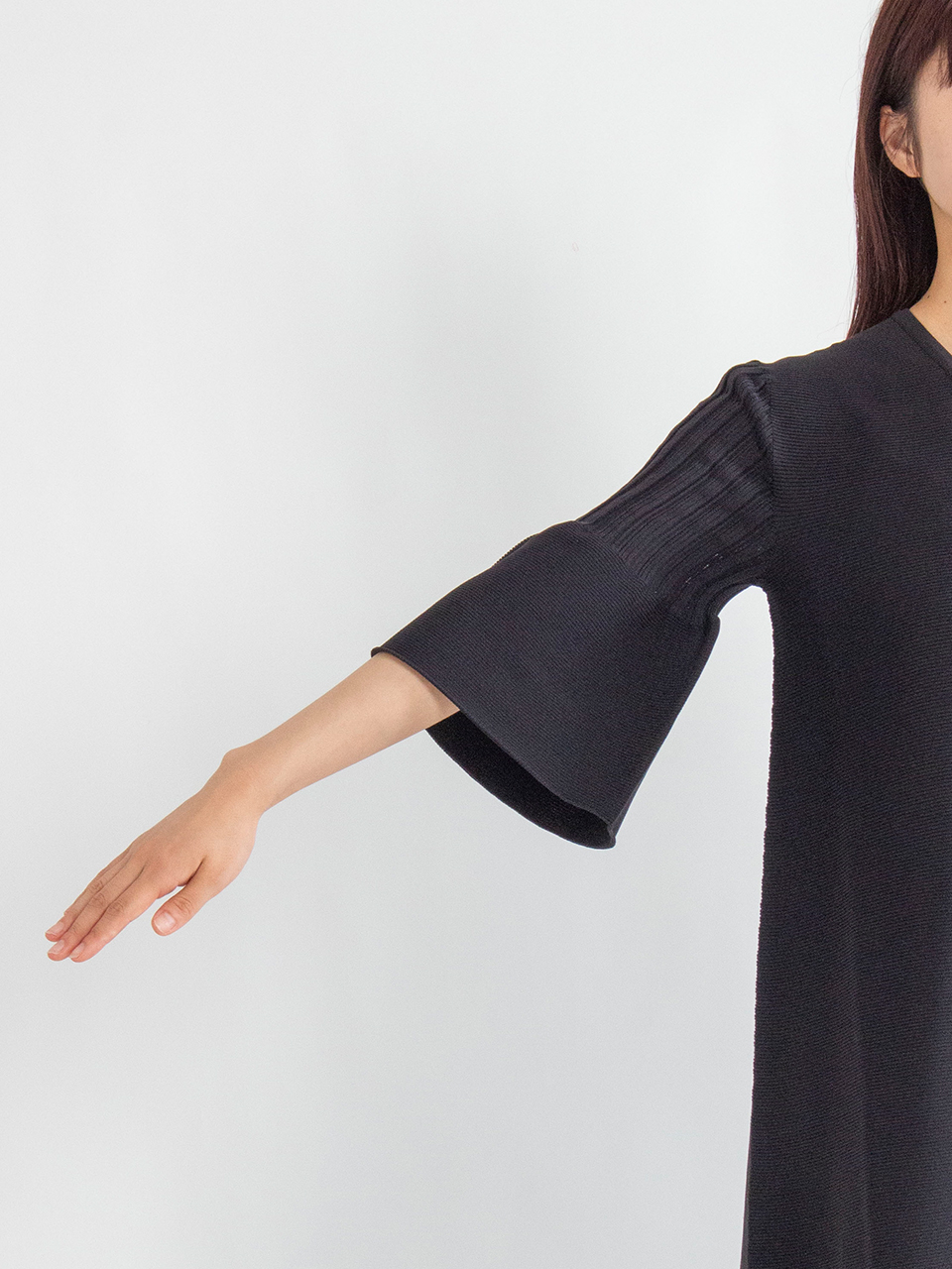 POTTERY SHORT BELL SLEEVE FLARE DRESS-ポタリーショートベル