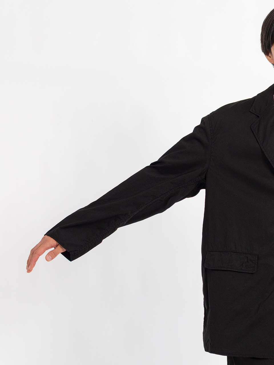 Garment Dyed Typewriter Oversized Jacket-ガーメントダイ
