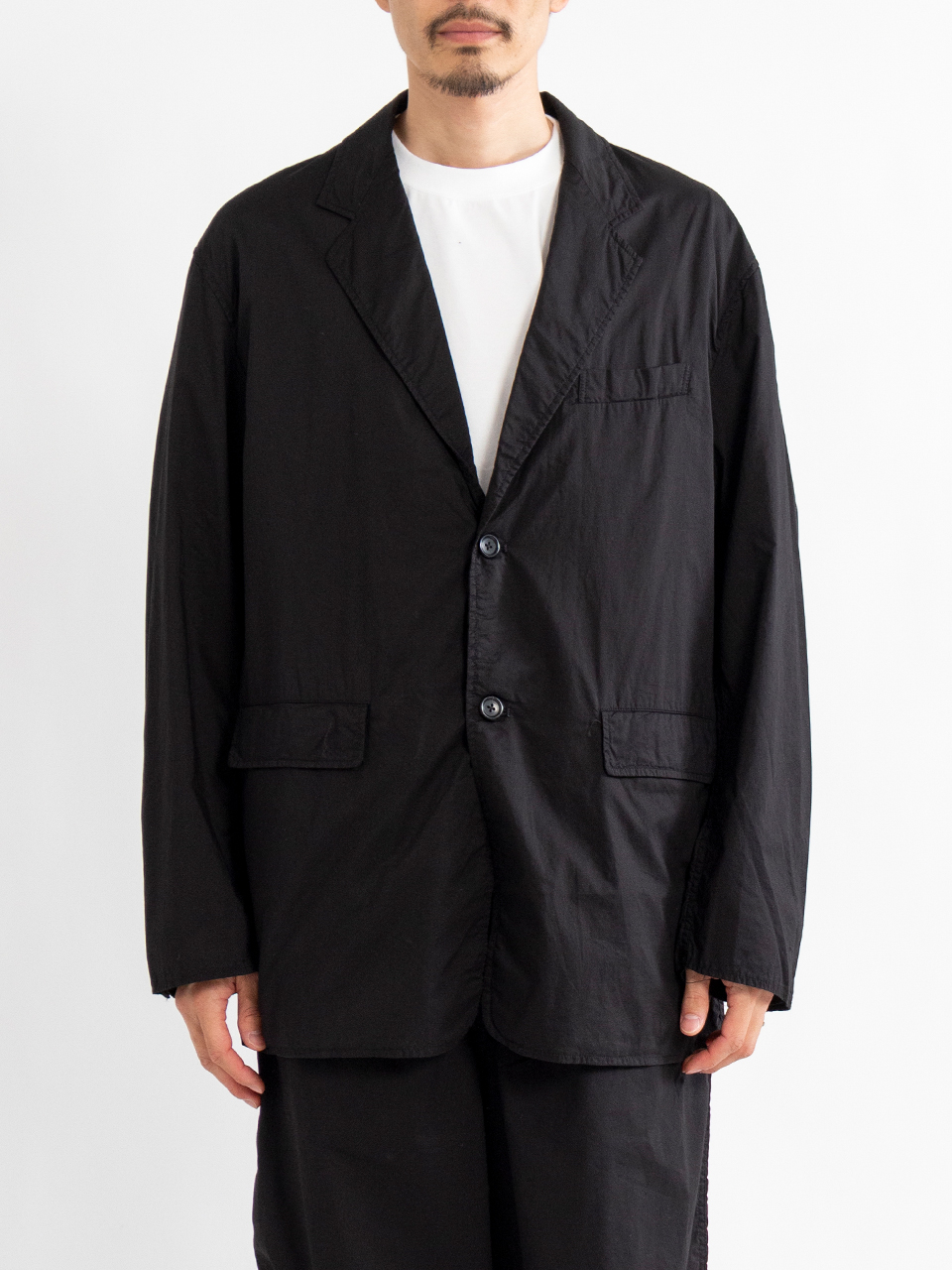 Garment Dyed Typewriter Oversized Jacket-ガーメントダイ