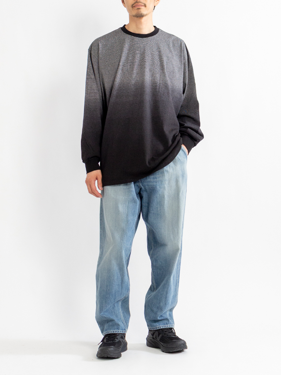 Gardient Border L/S Tee-ガーディエントボーダーロングスリーブ