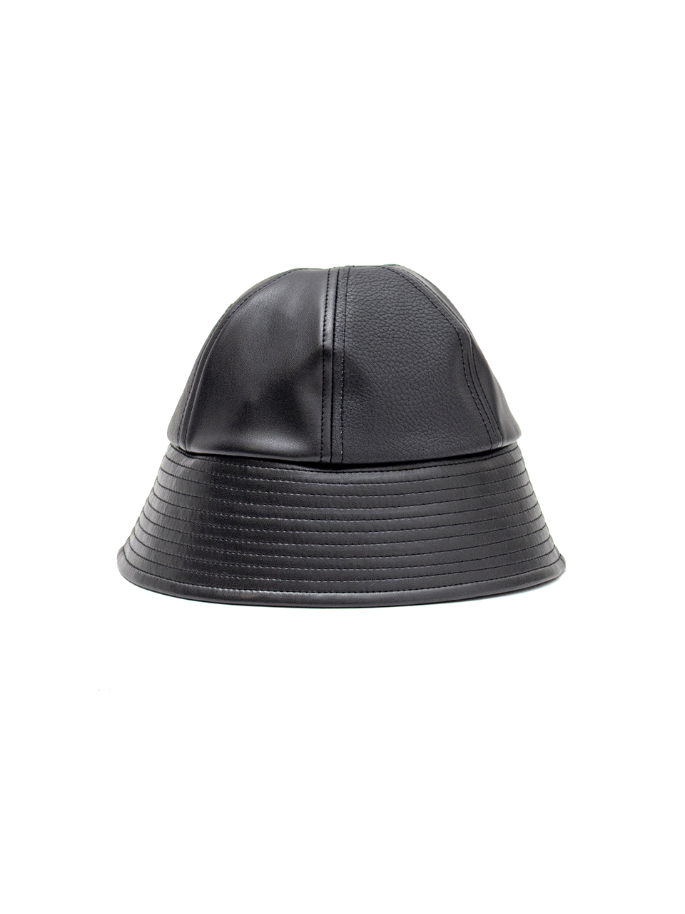 Synthetic leather mix hat-シンセティックレザーミックスハット