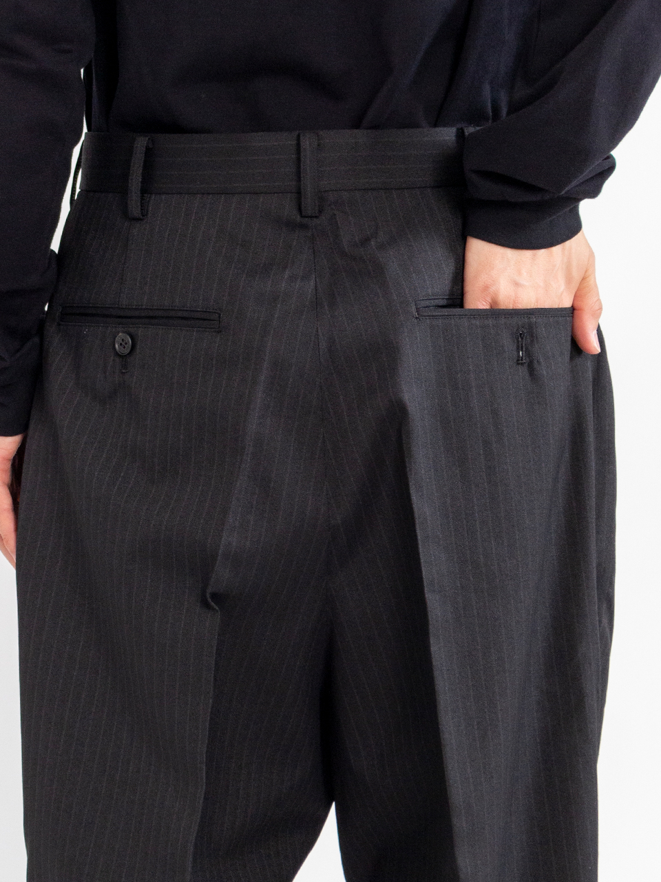 Wool ester herringbone pants-ウールエスターヘリンボーンパンツ