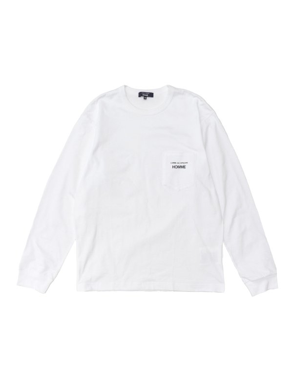 Cotton jersey product printed long sleeve T-shirt-コットン