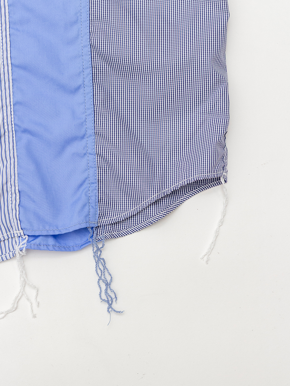 美品✨ コムデギャルソンオム ドッキングシャツ 切り替えチェック ストライプ M COMME des GARCONS HOMME コムデギャルソンオムCOMME ドッキング