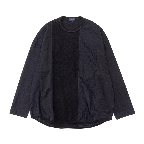 Cotton millingxEster wool RussellxCotton double face T-shirt