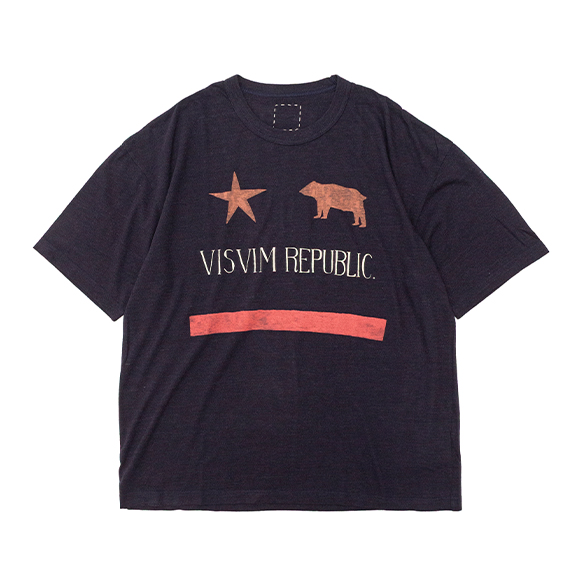 JUMBO TEE S/S PEPUBLIC-ジャンボTEES/S ペパブリック-visvim
