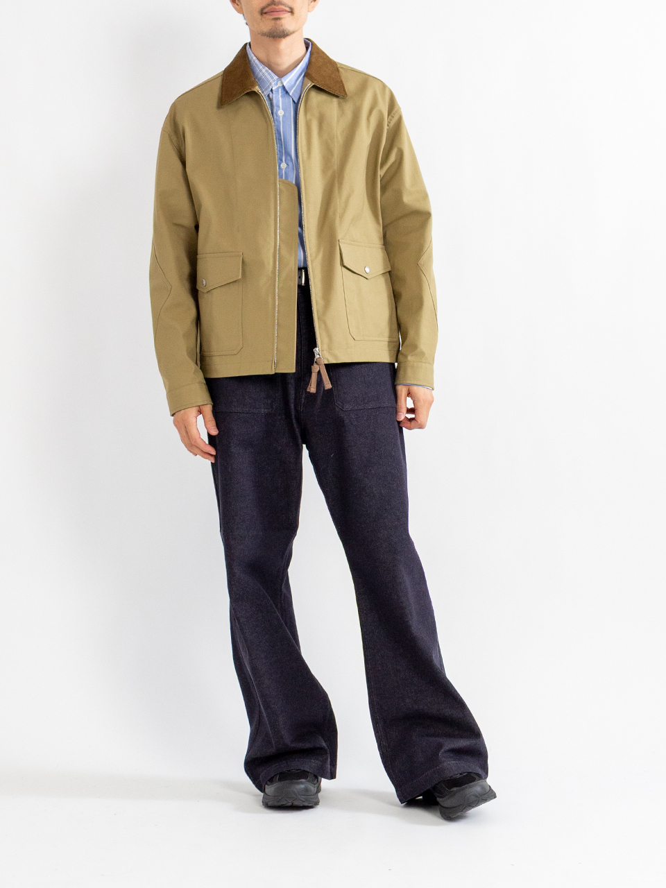 Cotton nylon cordura 3 layer blouson-コットンナイロン