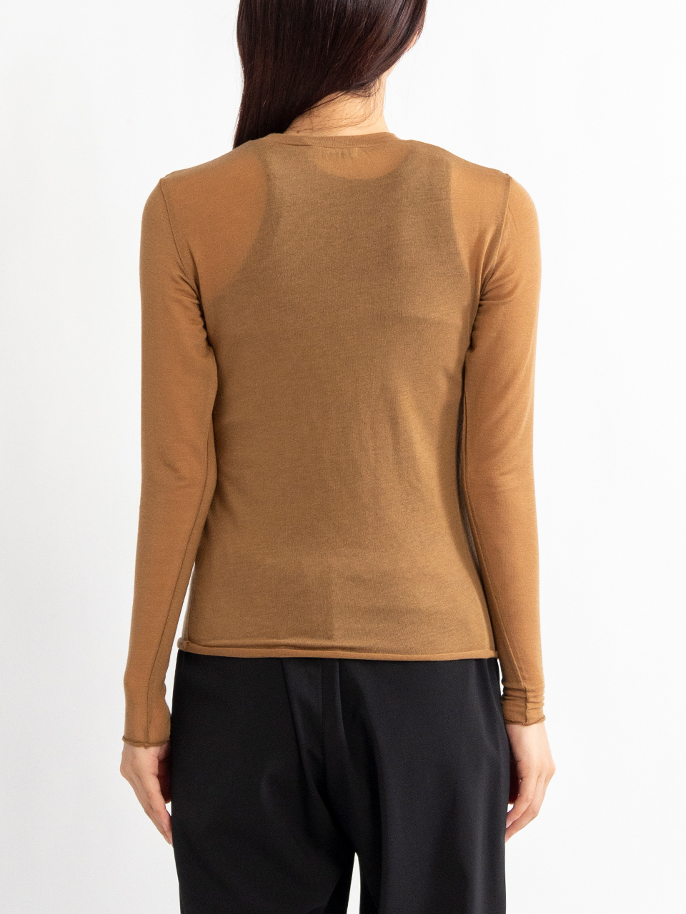 C/S LONG SLEEVE TEE コットンシルクロングスリーブT HYKE