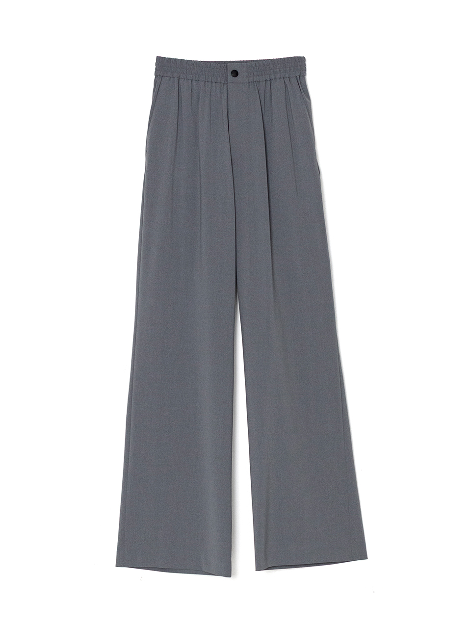 STRETCH WIDE LEG PANTS-ストレッチワイドレッグパンツ-HYKE
