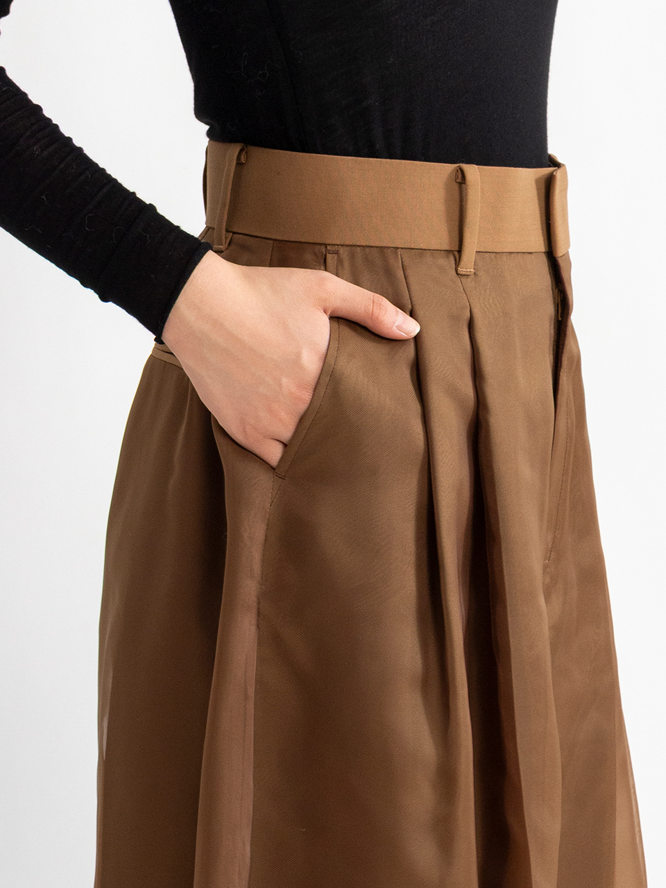 SHEER WIDE PANTS シアーワイドパンツ HYKE（ハイク）通販| st