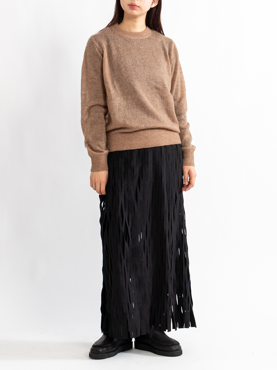 ULTRASUEDE NET SKIRT-ウルトラスウェードネットスカート-HYKE