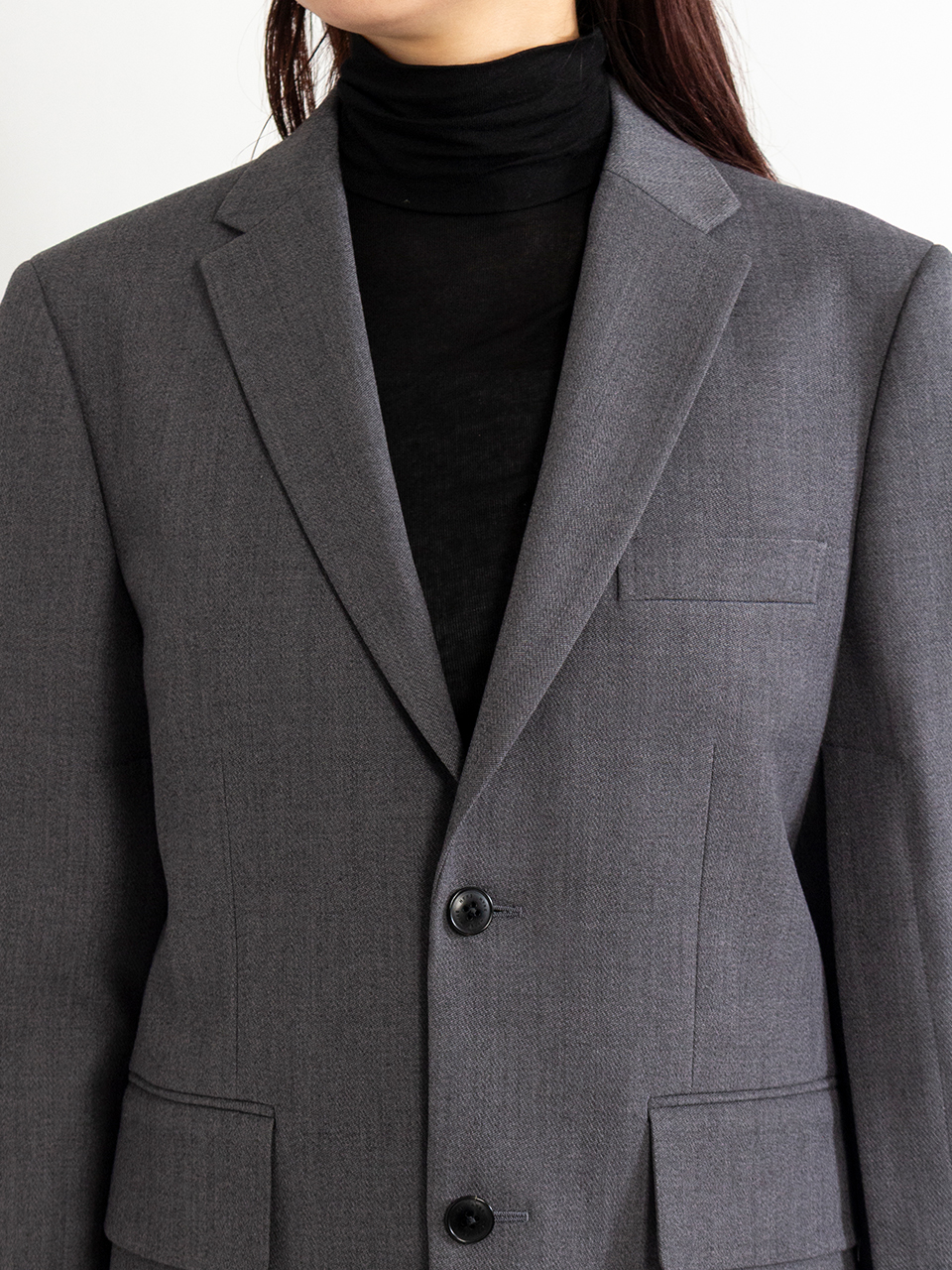 ジャケット・アウター HYKE DOESKIN DOUBLE BREASTED BLAZER DOESKIN BLAZER ドスキンブレザー HYKE（ハイク）通販| st company