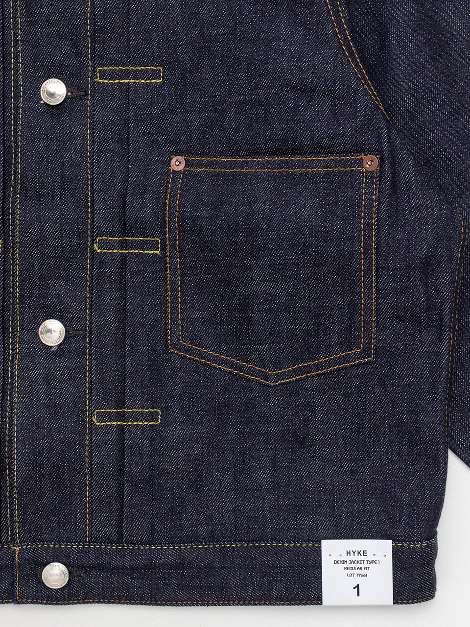 DENIM JACKET TYPE 1/REGULAR FIT デニムジャケットタイプ1