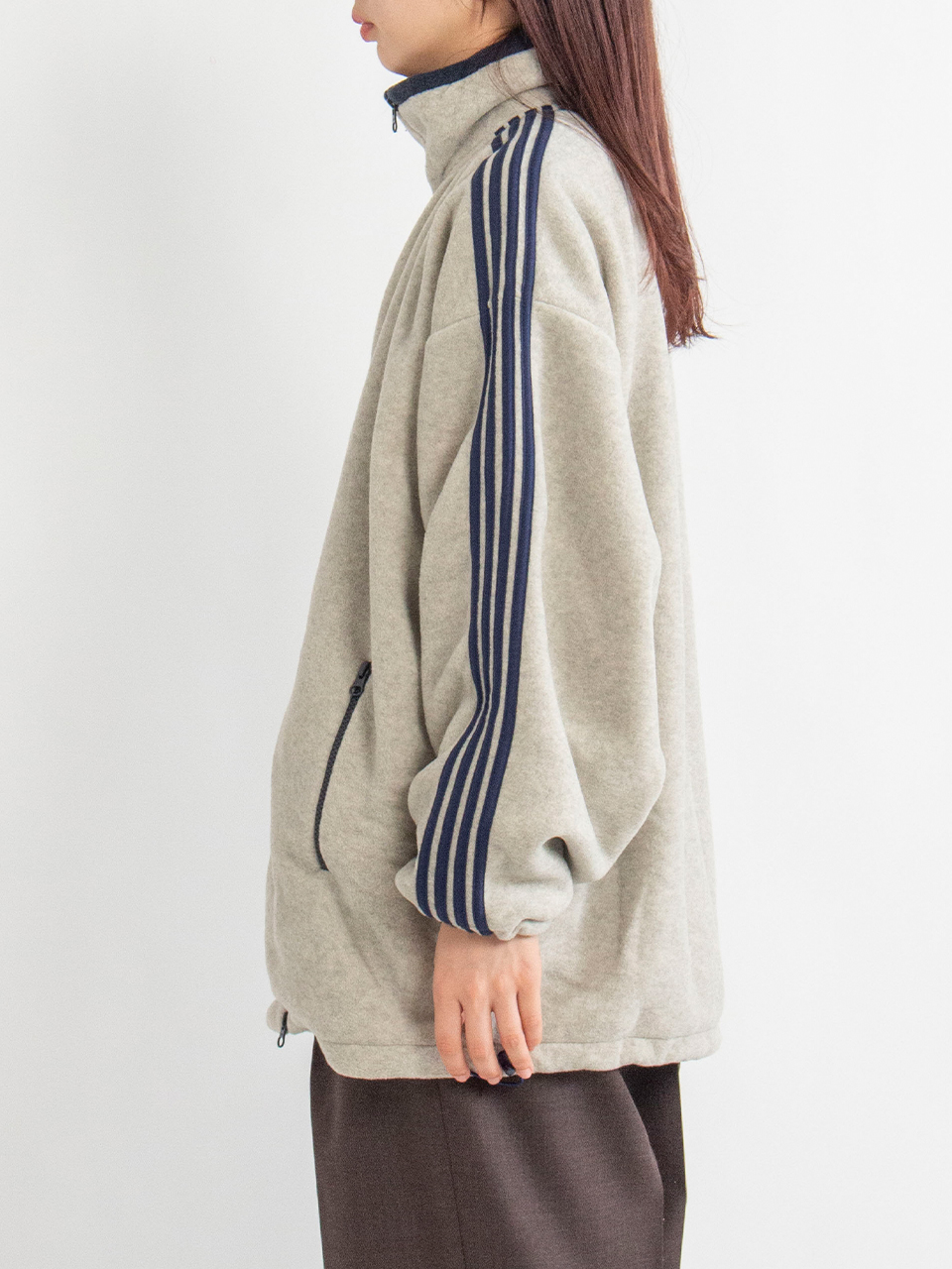 Fleece loose fit track jacket-フリースルーズフィットトラック