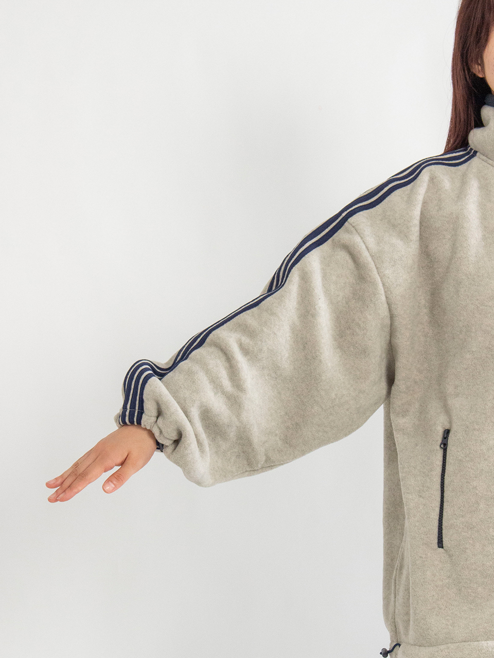 Fleece loose fit track jacket-フリースルーズフィットトラック