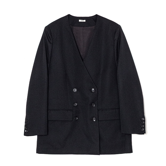 注目■HYKE■大人気 オックスフォード ダブルブレスト ブレザー 注目□HYKE□大人気 オックスフォード ダブルブレスト ブレザー