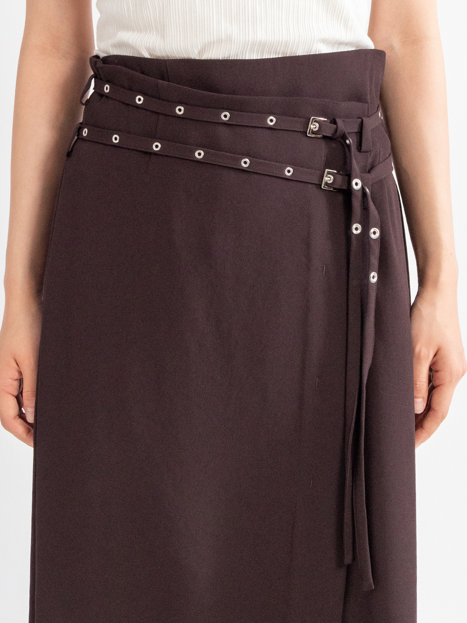 CREPE WRAP SKIRT-クレープラップスカート-FETICO（フェティコ）通販