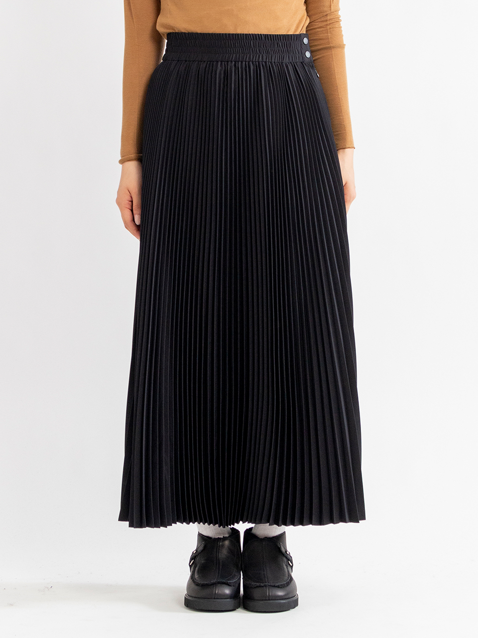 TAFFETA PLEATED SKIRT-タフタプリーツスカート-HYKE（ハイク