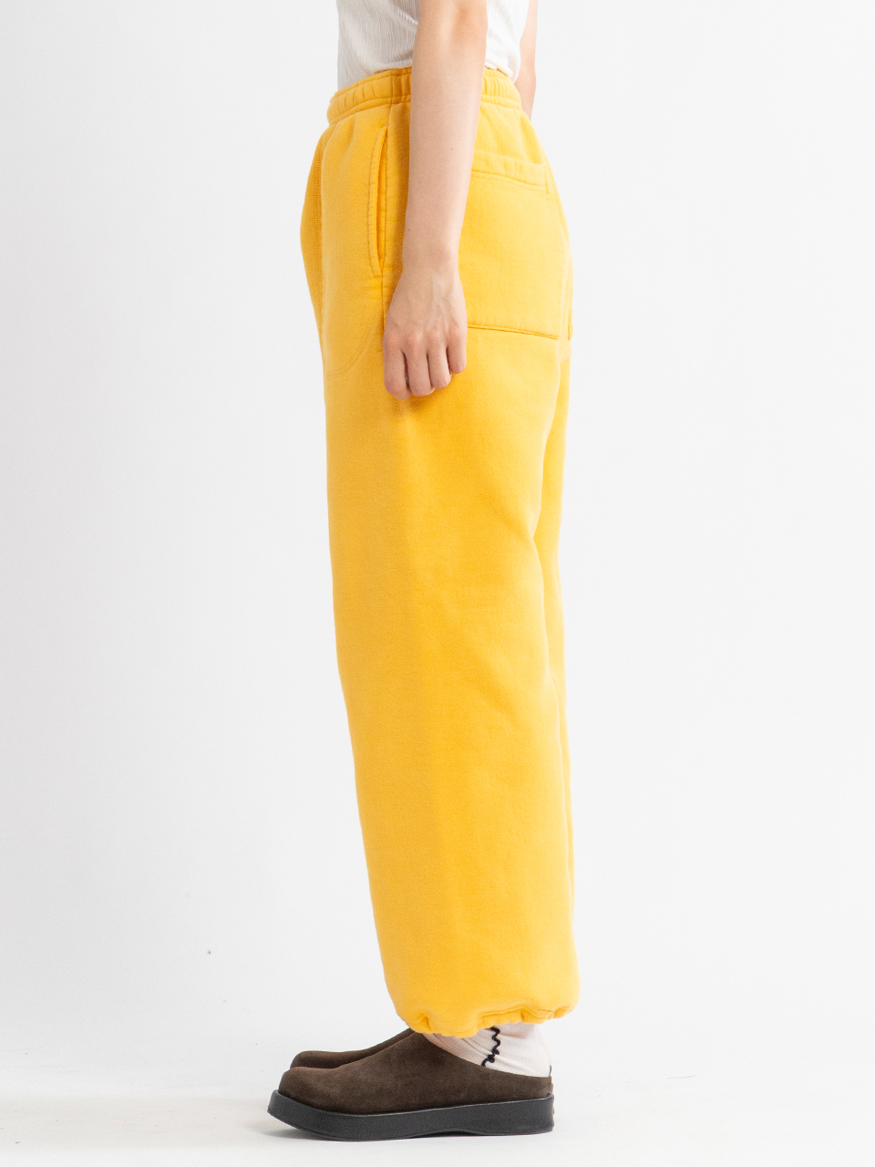 Athletic fleece wide pants-アスレチックフリースワイドパンツ-PHEENY