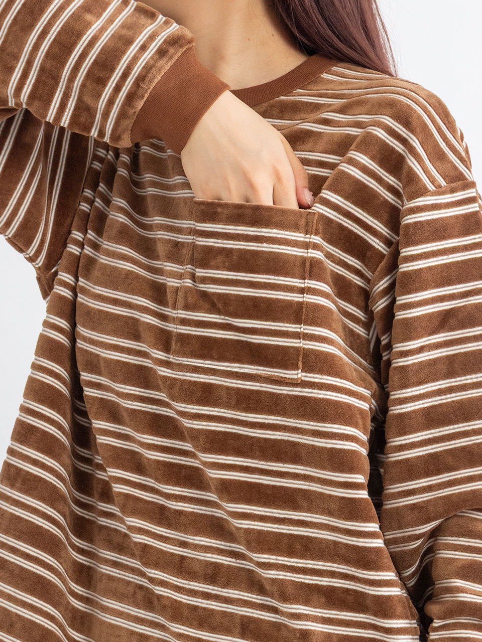 PHEENY Velours border S/S ベロアボーダー タグ付き PHEENY Velours border S/S ベロアボーダー タグ付き - メルカリ