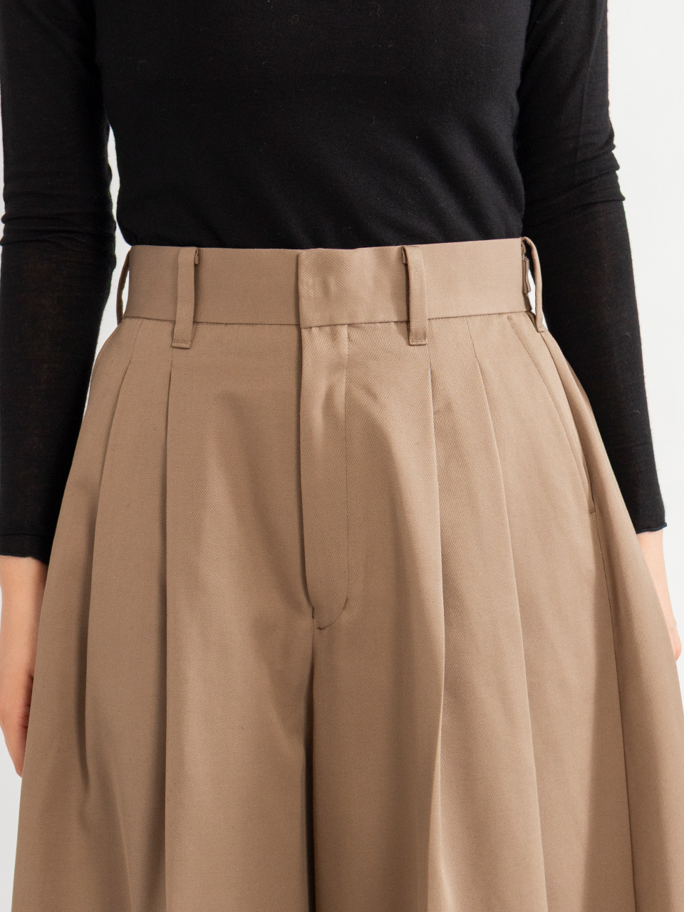 SUPER WIDE LEG PANTS-スーパーワイドレッグパンツ-HYKE（ハイク