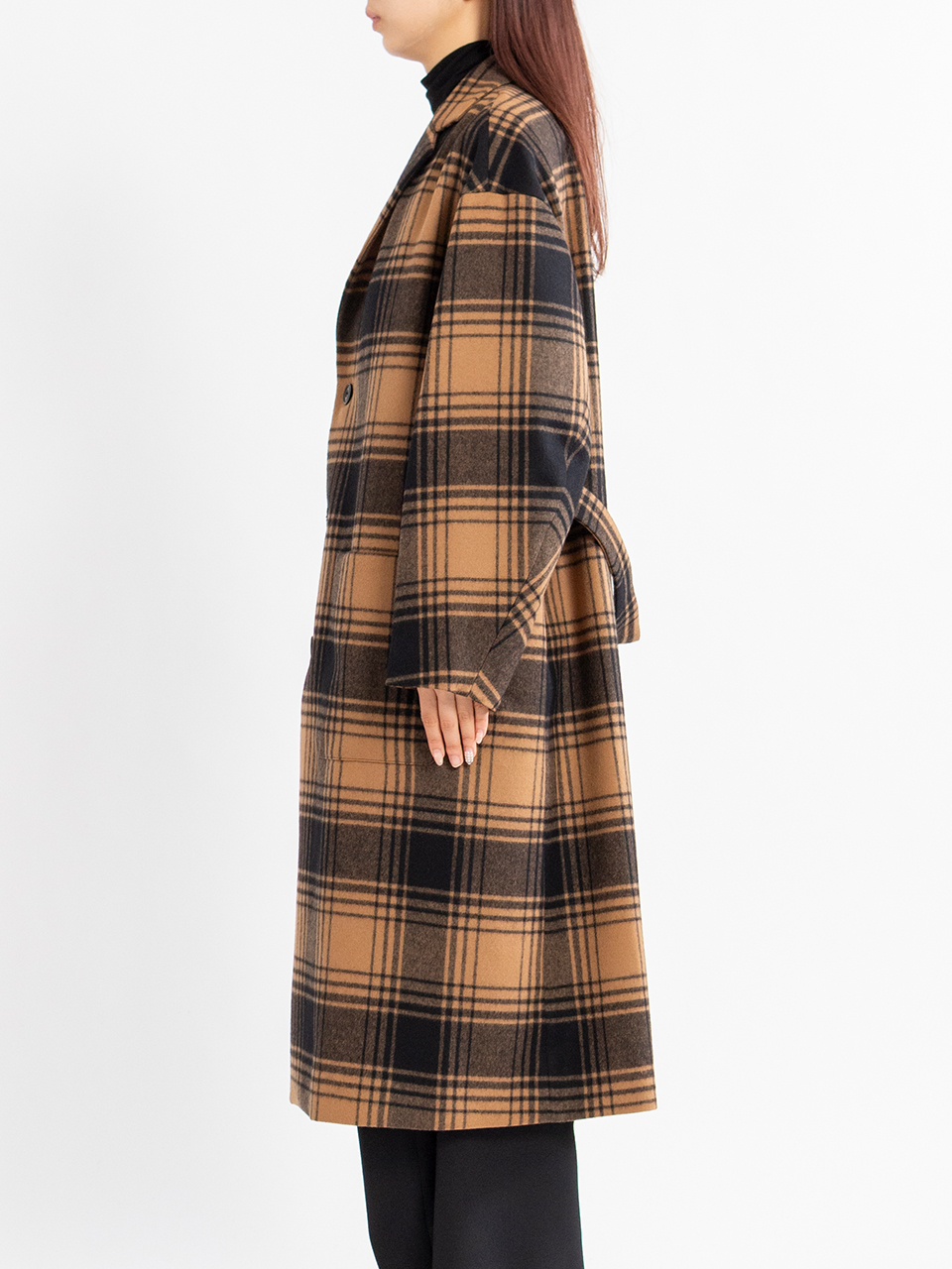 PLAID COAT-プレイドコート-HYKE（ハイク）通販| st company