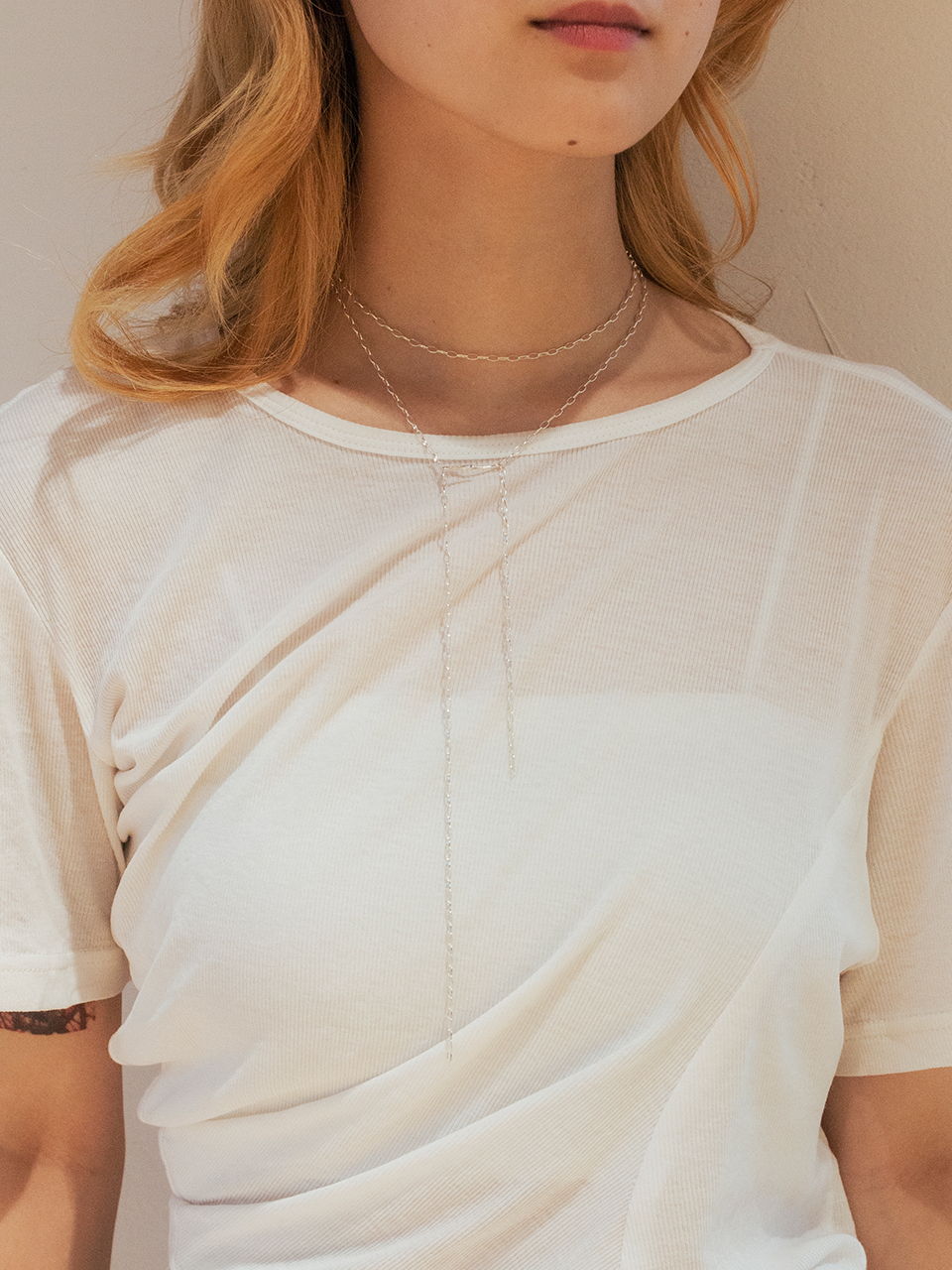 BONEE ボーニー　ネックレス BONEE/ボーニー】DOUBLE CHAIN NECKLACE：ネックレス