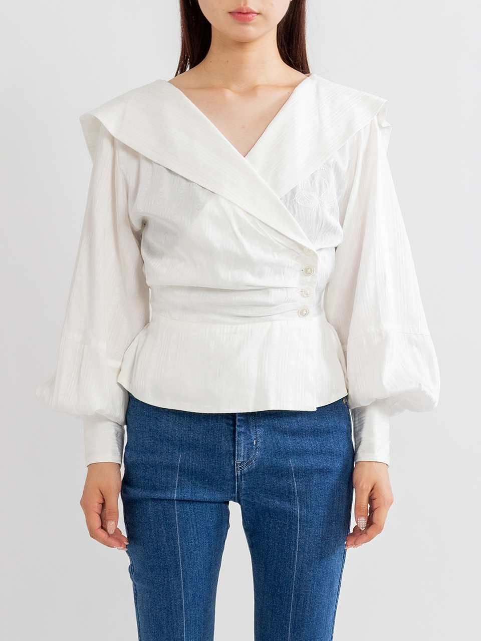 トップス fetico SAILOR COLLAR BLOUSE FETICO(フェティコ)のSAILOR COLLAR BLOUSE(シャツ)の通販