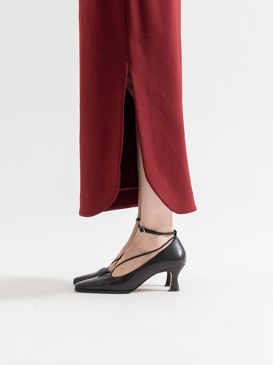 CUT-OUT LEATHER HEELS-カットアウトレザーヒール-FETICO