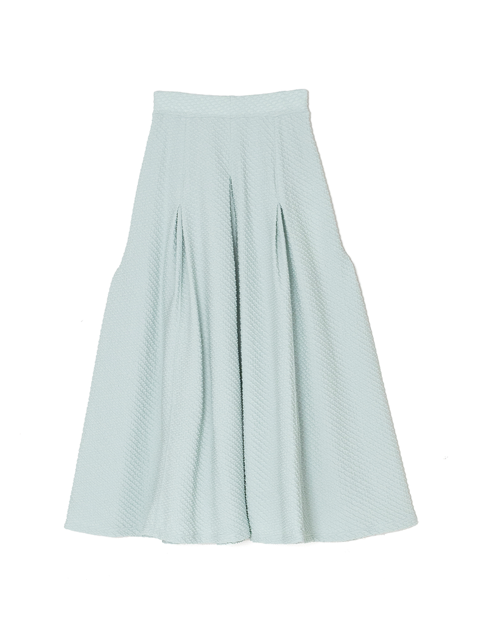 Shirring Jersey Jacquard Flare Skirt-シャーリングジャージ