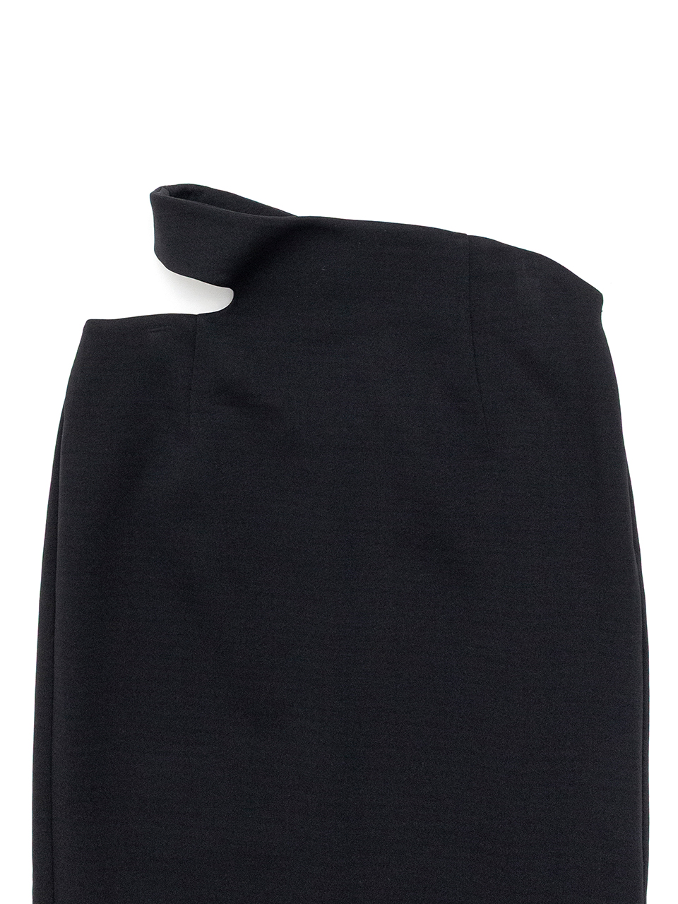 マメクロゴウチ　ダブルフェイスジャージーフレア スカート　ブラック　サイズ1 Mame Kurogouchi(マメ クロゴウチ)】 Shirring Jersey Jacquard