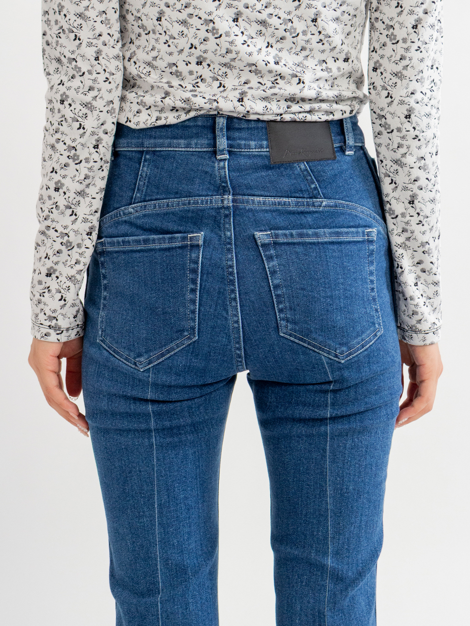 Stretch Cropped Flare Jeans-ストレッチクロップドフレア