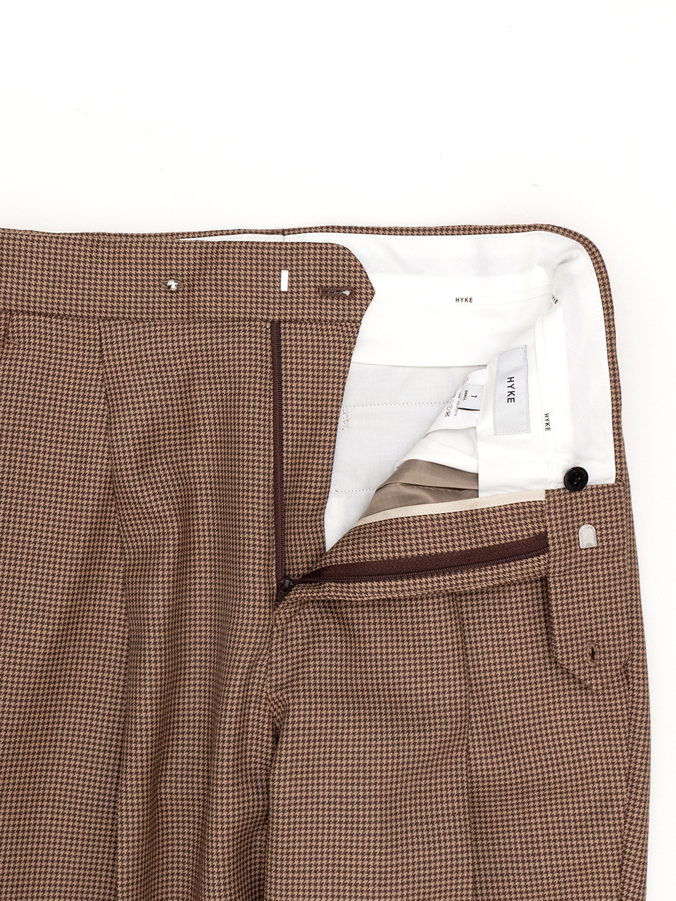 HOUNDSTOOTH TAPERED PANTS-ハウンドトゥーステーパードパンツ