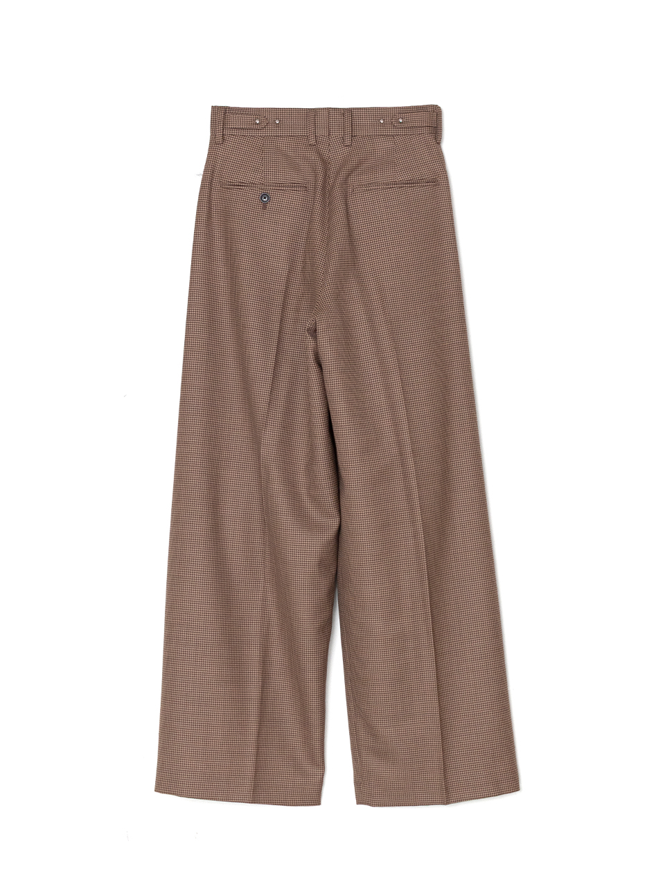 HOUNDSTOOTH BARREL-LEG PANTS-ハウンドトゥースバレルレッグ
