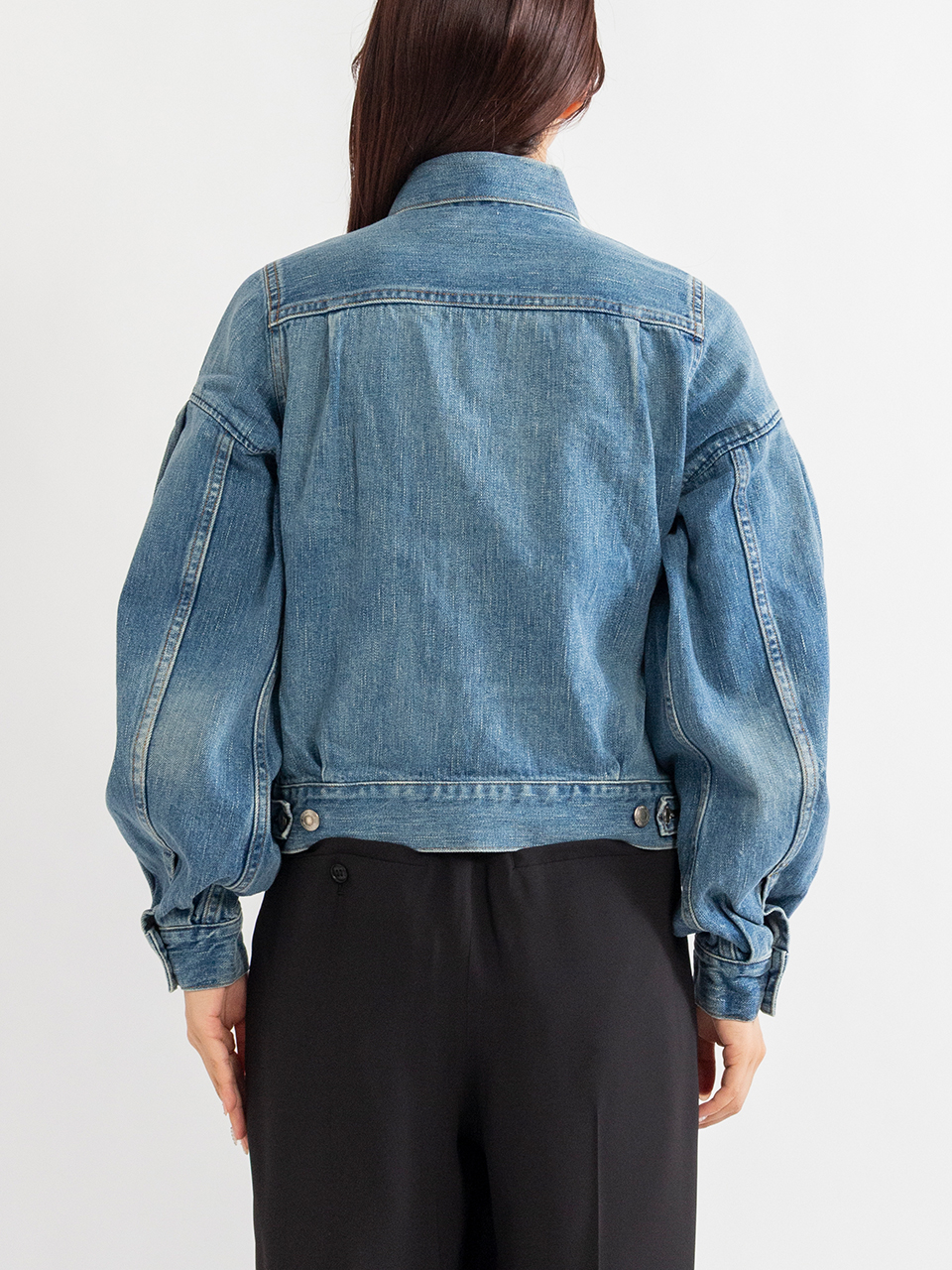 BALLOON SLEEVE DENIM JACKET/TYPE 2 REGULAR FIT-バルーン