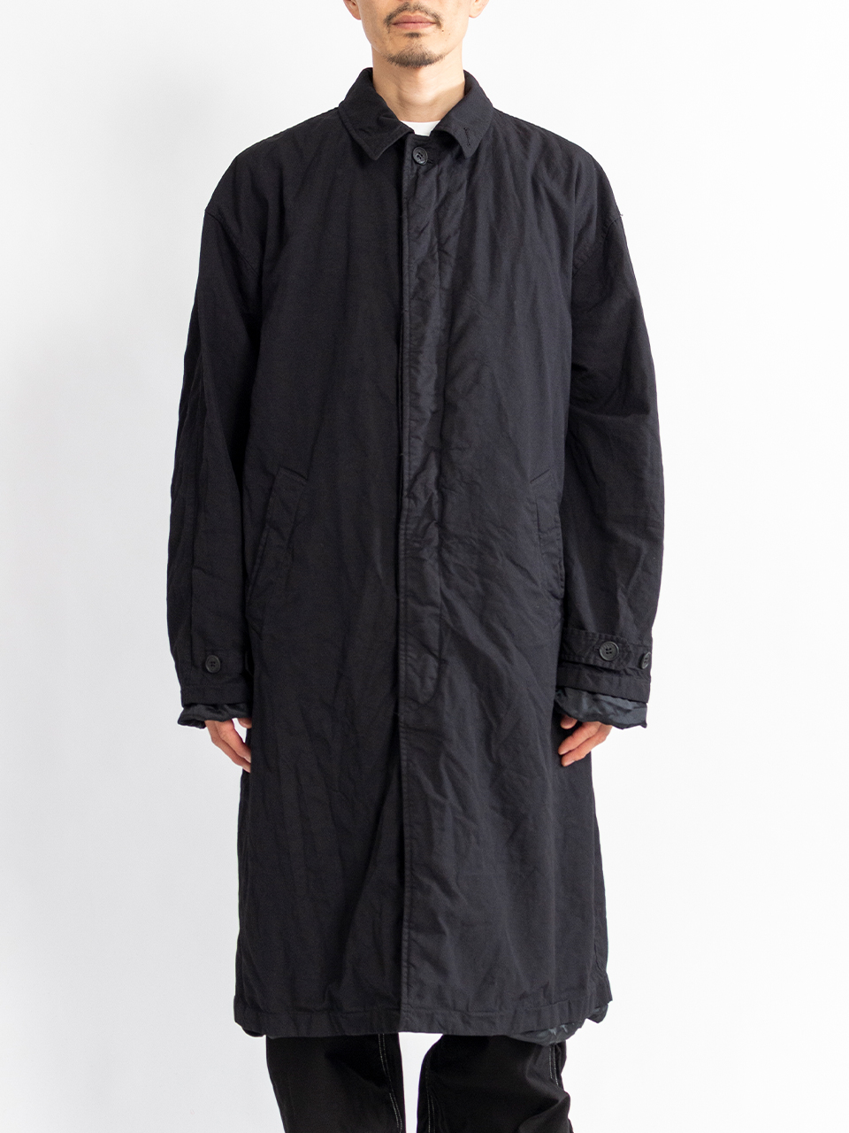 ［最終値下］COMME des GARÇONS HOMME ロングコート COMME des GARCONS HOMME ウールサージコートスタイル2019.10.14