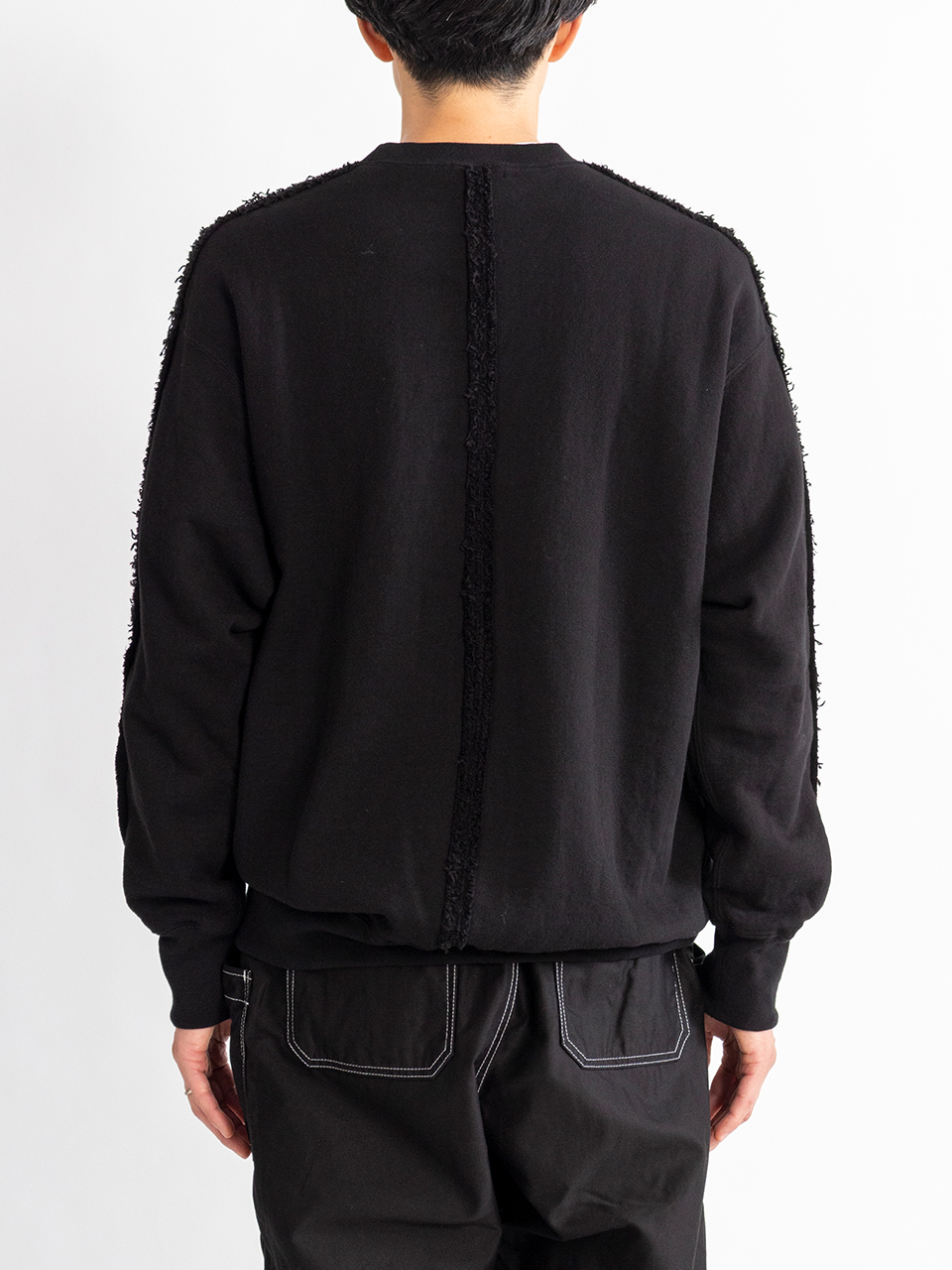 Washed cotton fleece sweat-ウォッシュドコットンフリース