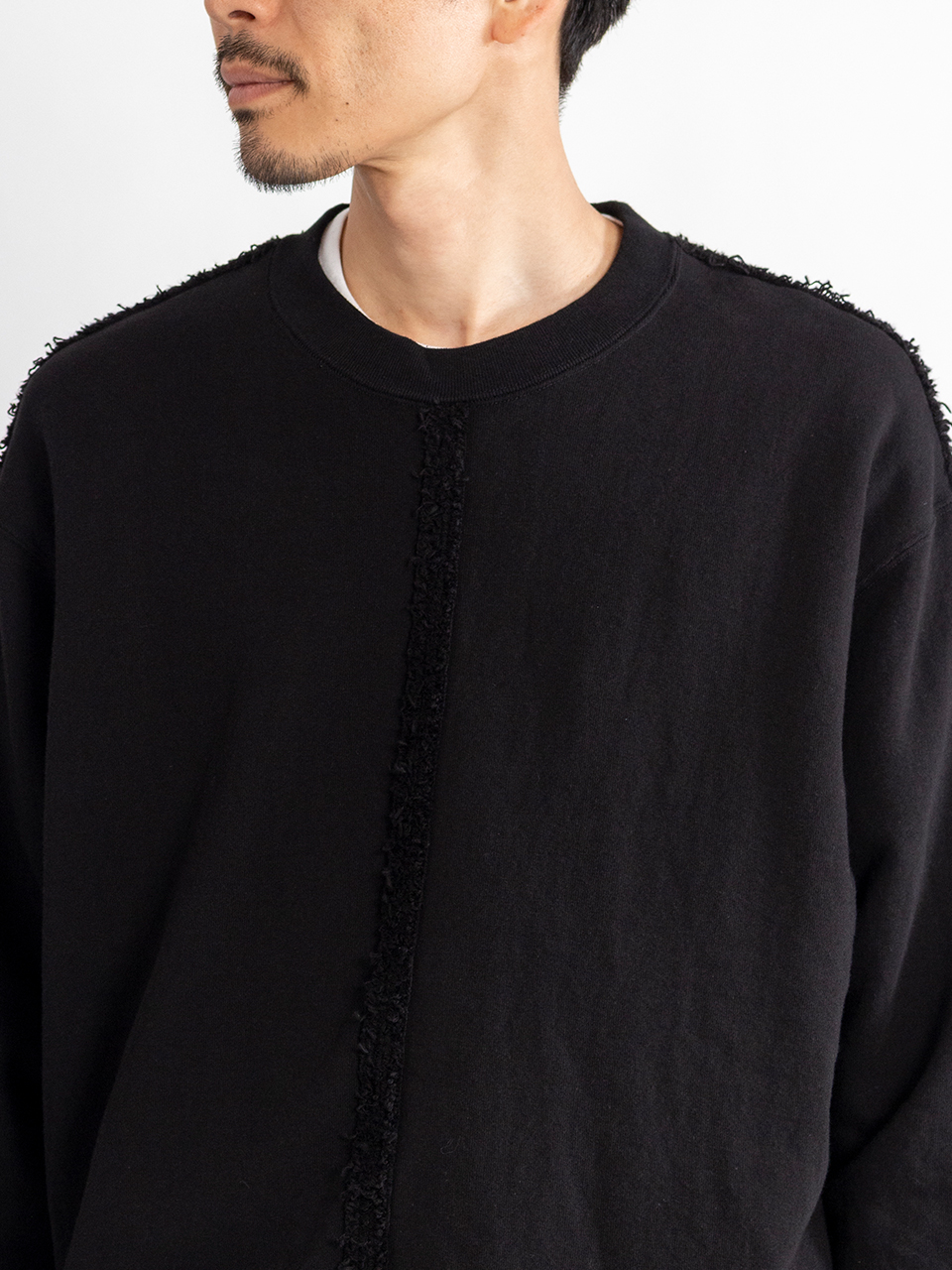 希少 コムデギャルソンオム リブ編みパッチワーククルーネックスウェット S COMME des GARCONS HOMME - st company kiryu