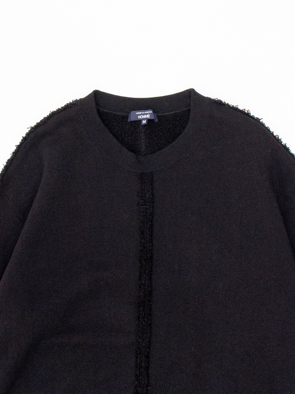 希少 コムデギャルソンオム リブ編みパッチワーククルーネックスウェット S COMME des GARCONS HOMME - st company kiryu