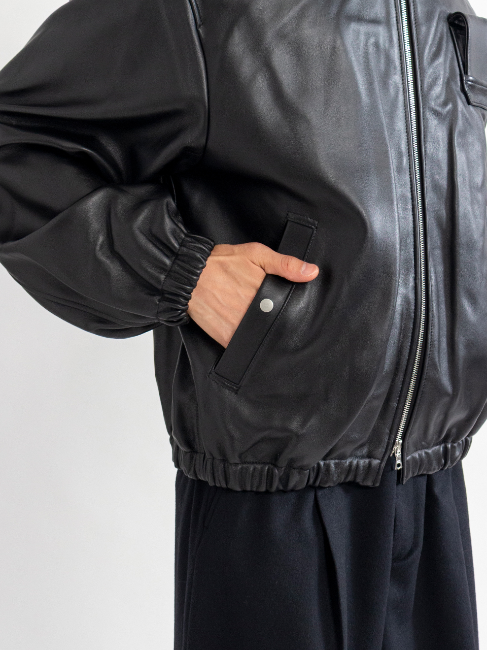 sissi フライトレザージャケット ssstein LEATHER FLIGHT JACKET・BLACK - tity