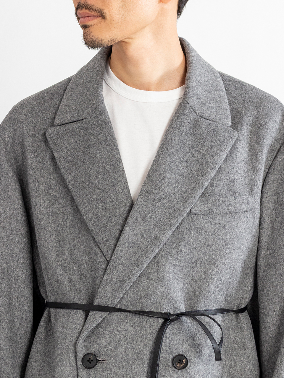 W/CA BEAVER BACK SLASH PEAK LAPEL JACKET-ビーバーバックスラッシュ