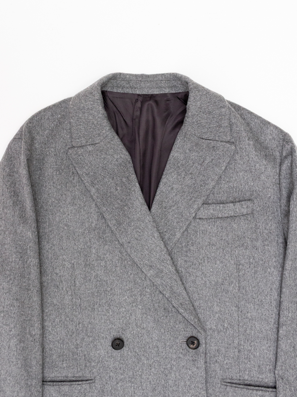 W/CA BEAVER BACK SLASH PEAK LAPEL JACKET-ビーバーバック