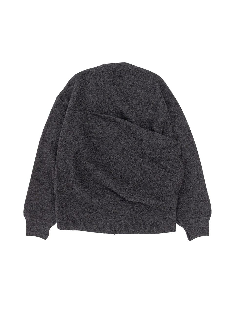 EXTRA FINE WOOL KNIT DEFORMED LS-エクストラファインウール