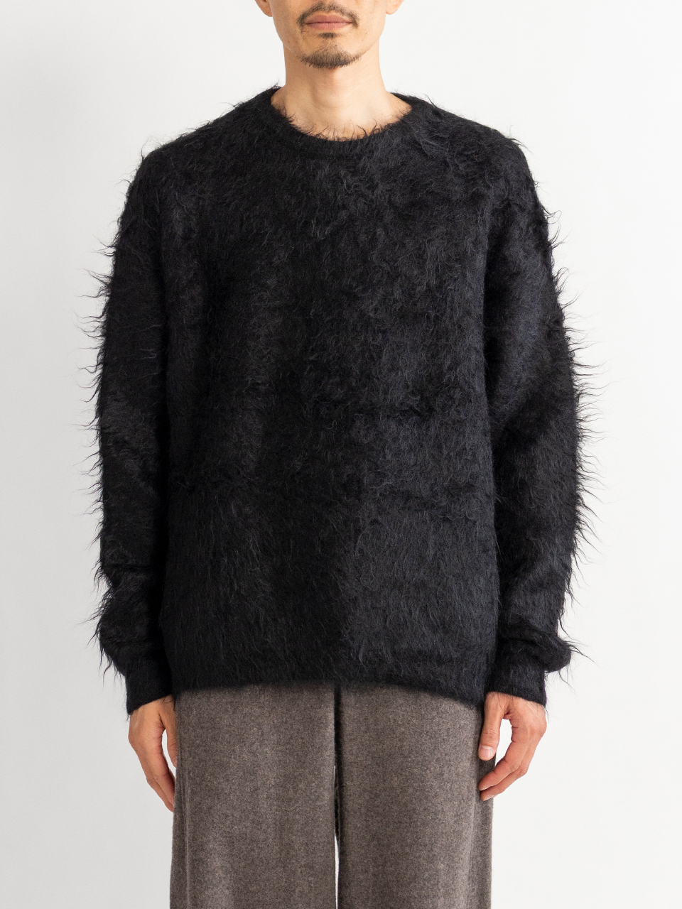 トップス KID MOHAIR KNIT CREW NECK LS KID MOHAIR KNIT CREW NECK LS-キッドモヘアニットクルーネック