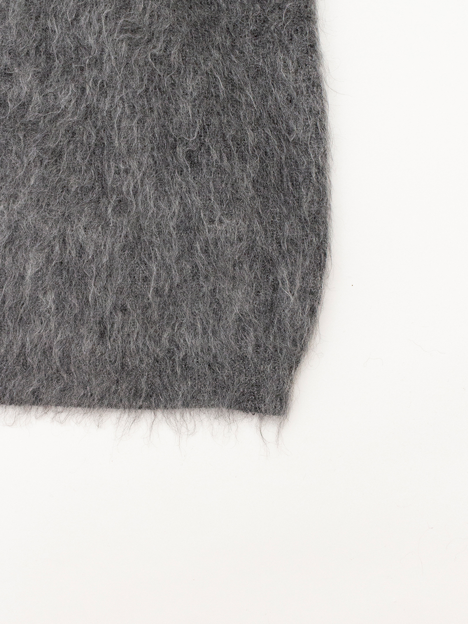 KID MOHAIR KNIT CREW NECK LS-キッドモヘアニットクルーネックロング